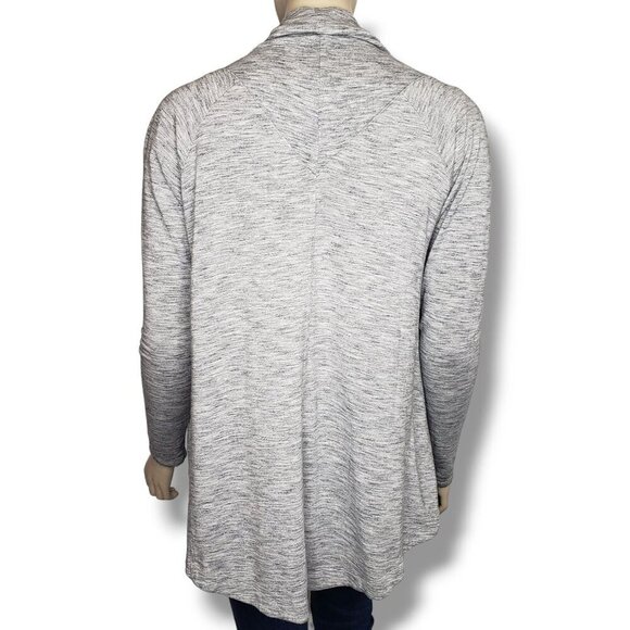 Athleta Nirvana Wear Two Ways Wrap Womens Small Grey Cardigan Sweater - Picture 5 of 7